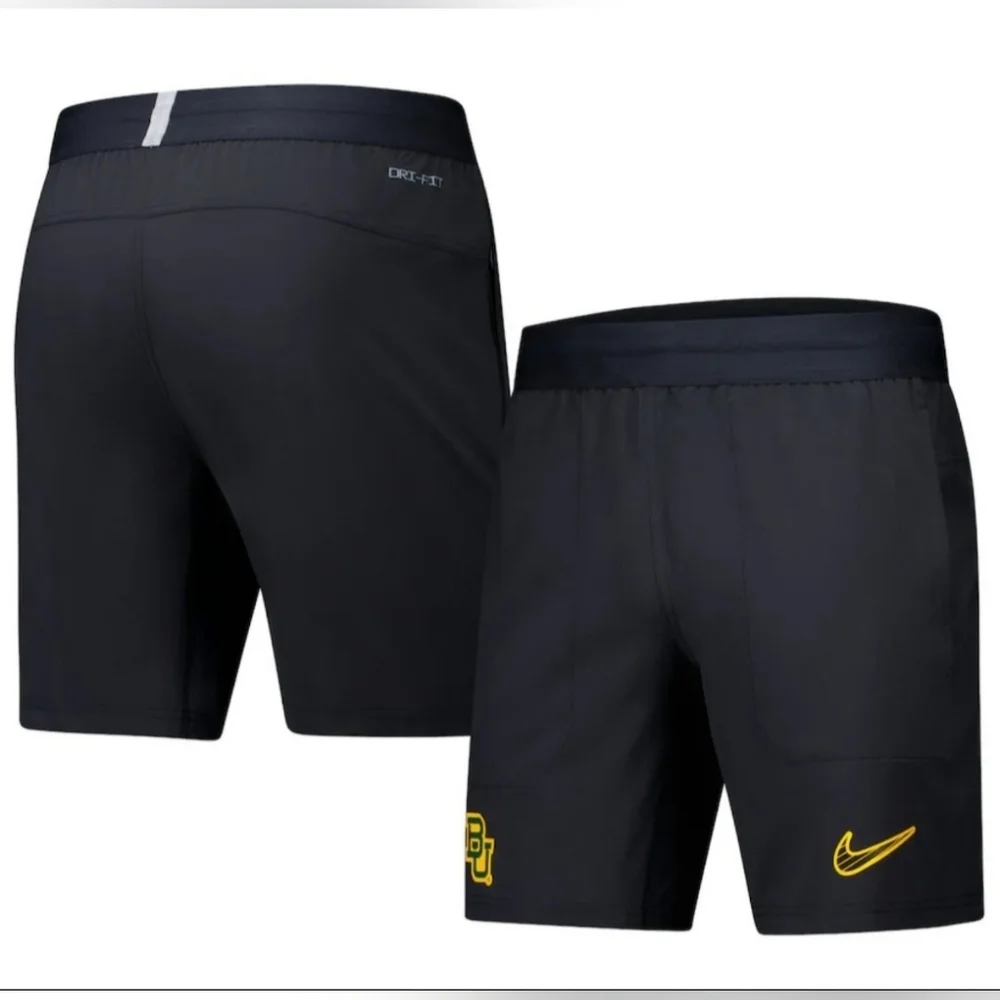 Nike Black Baylor Bears 2024/25 Sideline Performance Woven Shorts Men XL